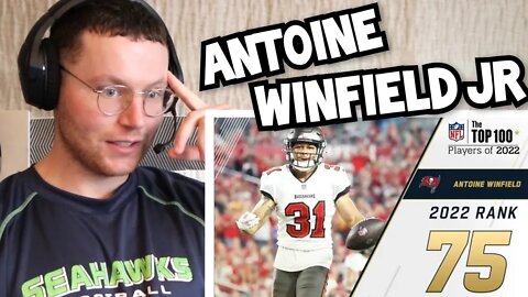 Rugby Player Reacts to ANTOINE WINFIELD JR (Tampa Bay Buccaneers, S) #75 NFL Top 100 Players in 2022