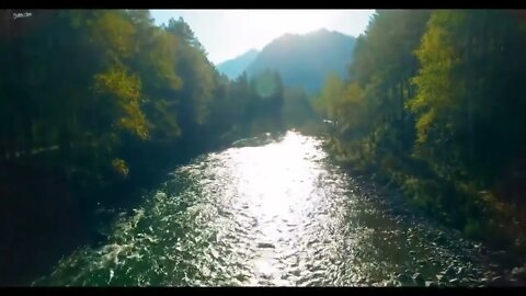 Tibetan healing sounds and beautiful natural scenery