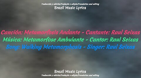 Brazilian Music: Walking Metamorphosis - Singer: Raul Seixas
