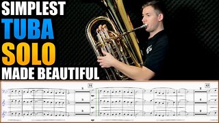 SMOOTHEST TUBA PLAYING "Gymnopedie No.3" by Erik Satie. Sheet Music Play Along!
