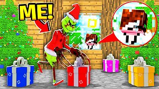 Trolling As The GRINCH in Minecraft!