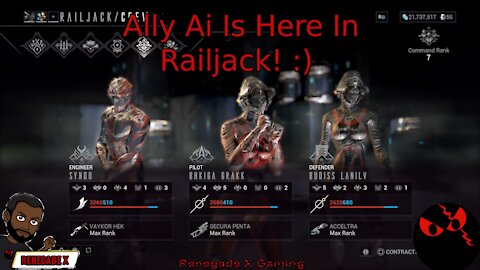 Finally Got Ally Ai in Railjack Now! | Deep Voice Gamer Plays Warframe Railjack Overhaul