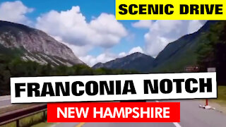Drive Through Franconia Notch - White Mountains, New Hampshire