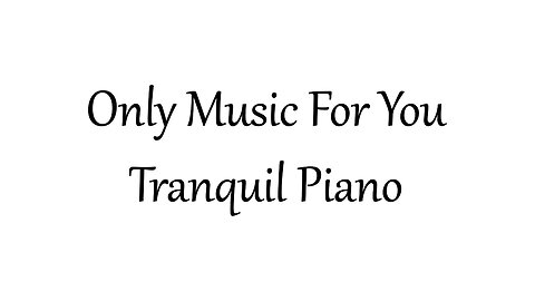 Tranquil piano