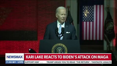'Despicable': Kari Lake rips divisive Biden speech about Republicans