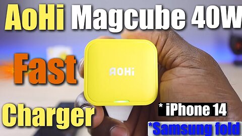 Best iPhone 14 Fast Charger! AoHi Magcube 40 PD Charger | Dual USB C Ports Works With Samsung