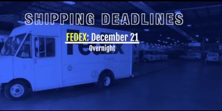 Holiday shipping deadlines