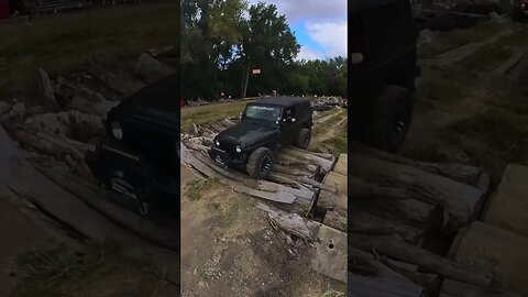 Jeeps on Culverts and Logs