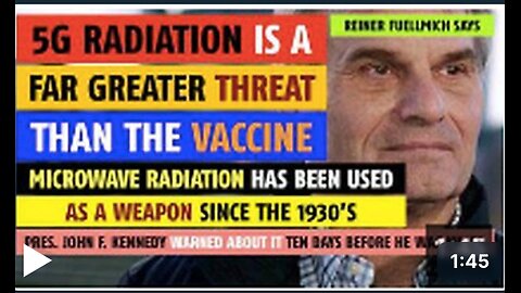 5G radiation is a far greater threat than the vaccine, says Reinier Fuellmich