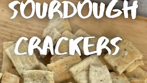 Sourdough Crackers Part 1 Follow for Part 2!