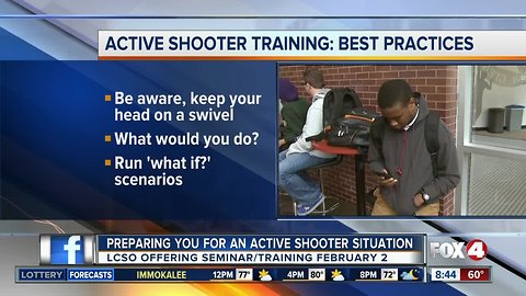 Lee County Sheriff's Office holding active shooter training seminar