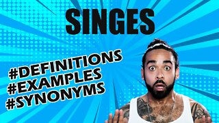 Definition and meaning of the word "singes"