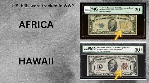 How U S bills were tracked during WW2