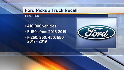 Fire risk forces Ford to recall more than 410K F-Series pickup trucks