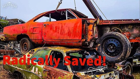 Junkyard Rescue, Radically Saved 1970 Plymouth Sport Satellite. The pullout.