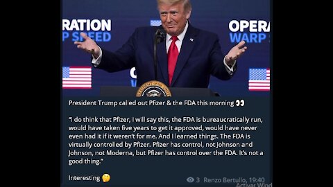 30-08-21: ¿Trump apoya las vacunas? ¿Ley Natural? ¿El fin de las farmacéuticas?