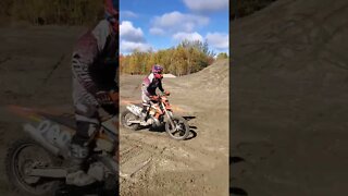 KTM 2 stroke 300 action 🤪🤘 Hill climb and pivot turns🤩✊