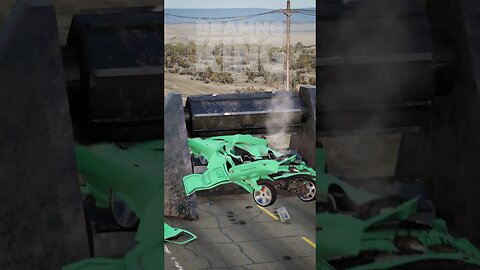 Cars vs Roller Crusher - BeamNG.drive