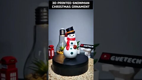 3D Printed Snowman #shorts #giveityourbestshort #3dprinting #gvetech #christmas