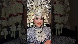 wow ! Cantik Sekali Sunting Pengantin Adat Palembang - INDONESIA #shorts #short #shortvideo