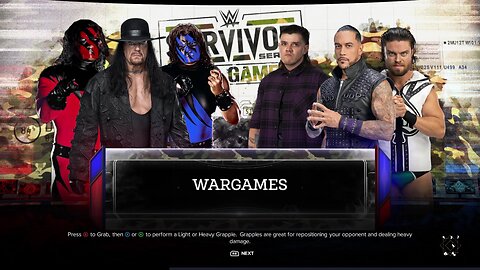 WWE 2k24 3vs3MensWargames Undertaker, Kane & Blue Kane vs Judgement Day