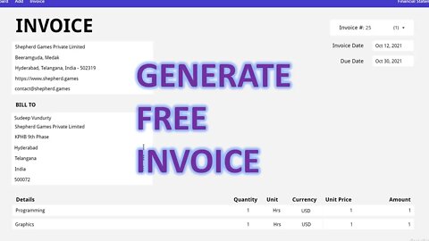 Build your own invoice using Google Apps Script. Free and simple.