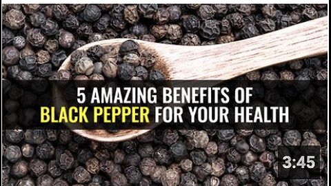 5 Amazing benefits of black pepper for your health