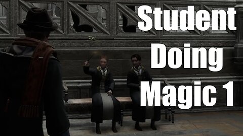 Hogwarts Legacy Student Doing Magic 1