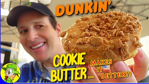 Dunkin'® COOKIE BUTTER DONUT Review 🍩🍪🧈 Cookie Butter Makes It Better?! 🤔 Peep THIS Out! 🕵️‍♂️
