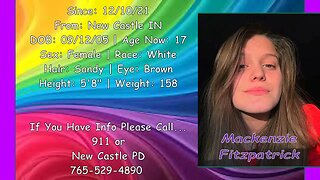 #Missing #Anniversary | Mackenzie Fitzpatrick | 12/10/2021