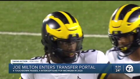 Former Michigan QB Joe Milton enters transfer portal