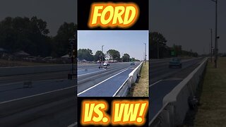 Ford Gasser vs. VW Gasser Drag Race! #shorts
