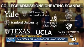 San Diegan files college admissions lawsuit