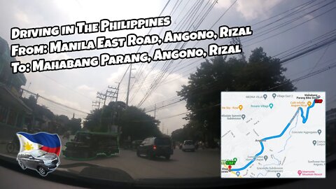 Driving Manila East Road to Mahabang Parang, #Angono, #Rizal - #Philippines #4K