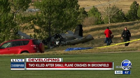 2 dead in small plane crash in Broomfield