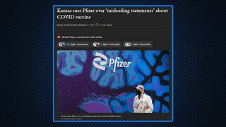 Kansas State Sues Pfizer for Covid Drug