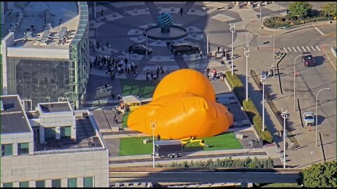 WATCH: World's largest rubber duck inflates