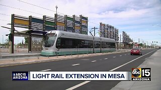Light rail extension opens in Mesa, includes 2 new stations