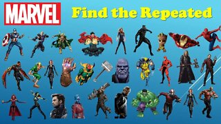 Find The Repeated Character | Dragon Ball Naruto Marvel DC One Piece Fortnite Smiles and more
