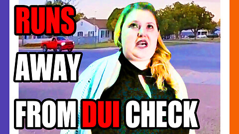 Lady Runs Away From A DUI Check