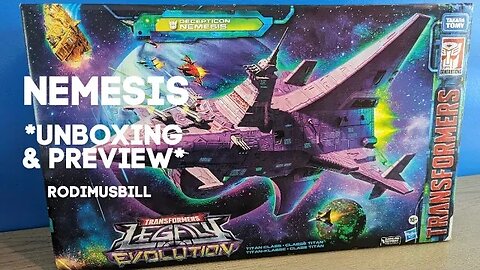 Legacy Evolution Titan Class Decepticon Nemesis Figure - Unboxing and Preview - Rodimusbill