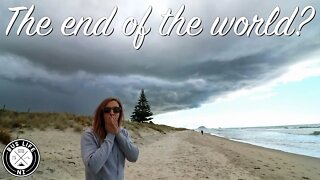 RV Living beside the beach | #buslife Family Vlog