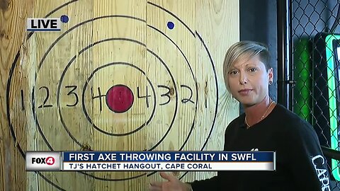 First axe throwing facility opens in SWFL 08:00 hit
