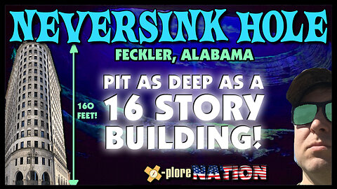 Huge Sinkhole! Neversink Pit: Fackler, Alabama