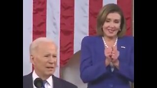 Pelosi acting weird at Biden speech