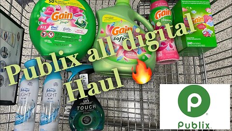 Publix all digital laundry deal #couponingwithdee #publixhaul