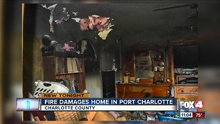 House damaged by fire in Port Charlotte