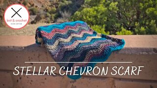 Stellar Chevron Crochet Scarf Easy Tutorial With Free Pattern