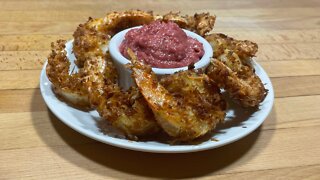 Gluten Free Coconut Shrimp With Raspberry Horseradish Sauce