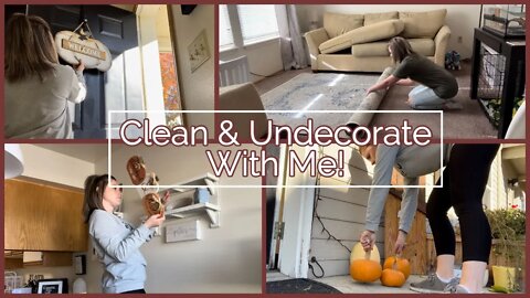 UNDECORATE & CLEAN WITH ME | CHRISTMAS DECORATING PREP!
